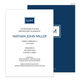 Navy Square Initials Invitations Image 4 of 10